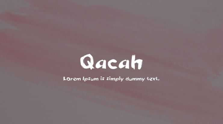 Qacah Font