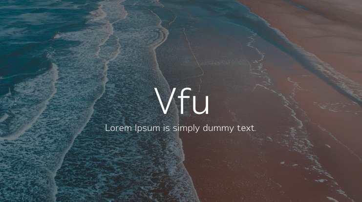 Vfu Font
