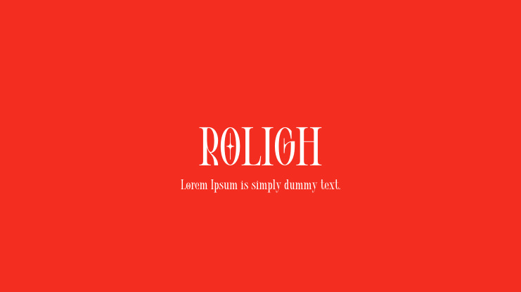 ROLIGH Font