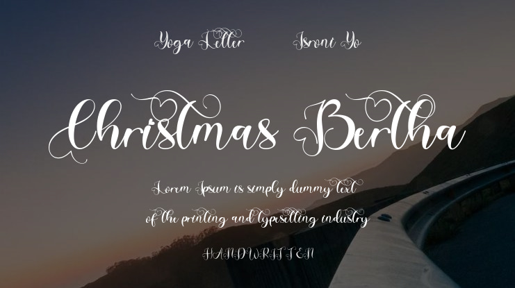 Christmas Bertha Font