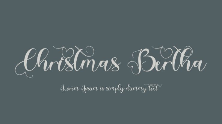 Christmas Bertha Font