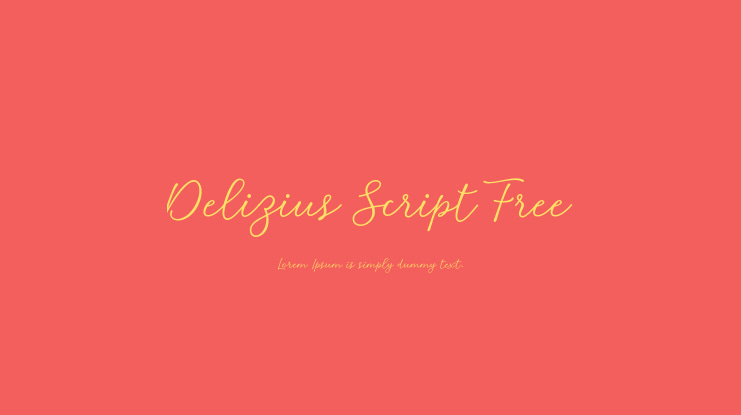 Delizius Script Free Font