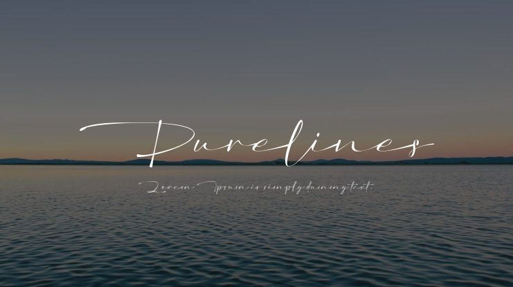 Purelines Font Family
