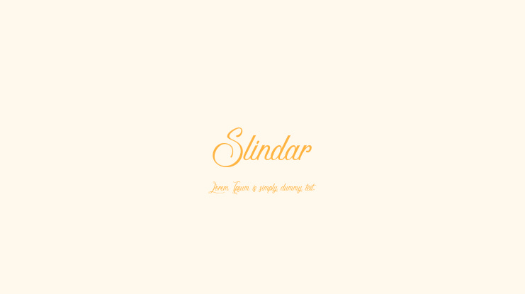 Slindar Font