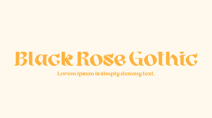 Black Rose Gothic Font