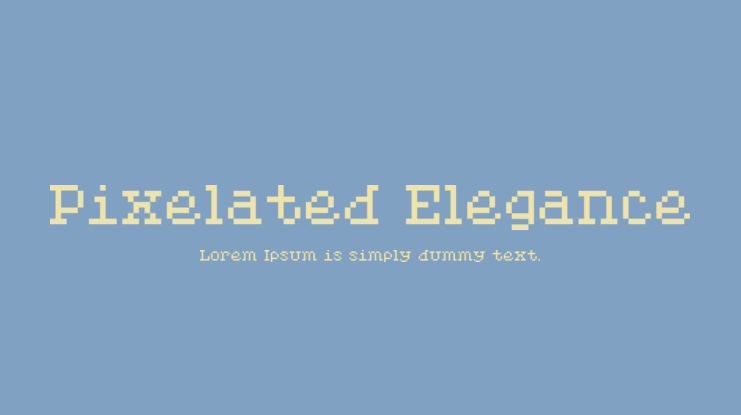 Pixelated Elegance Font