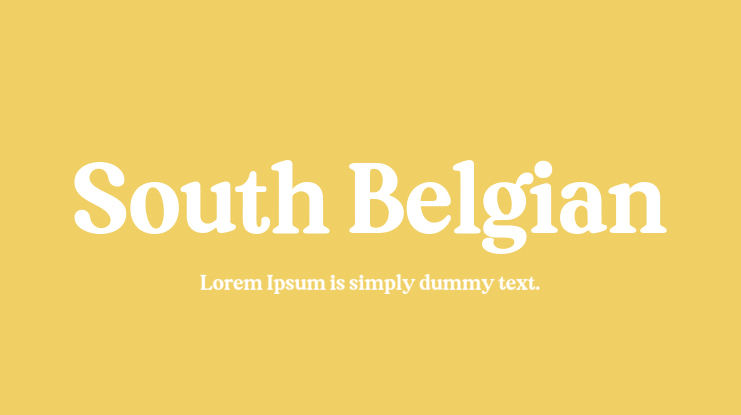 South Belgian Font