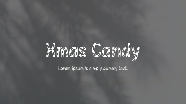 Xmas Candy Font
