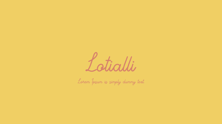 Lotialli Font