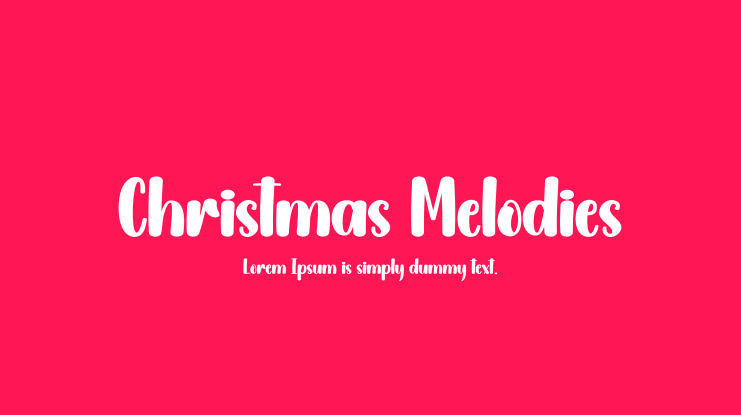Christmas Melodies Font