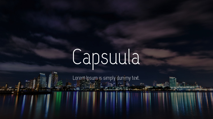 Capsuula Font