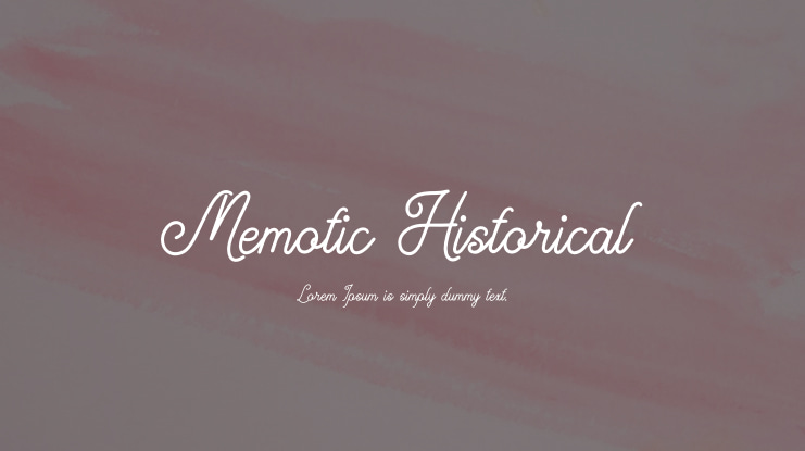 Memotic Historical Font