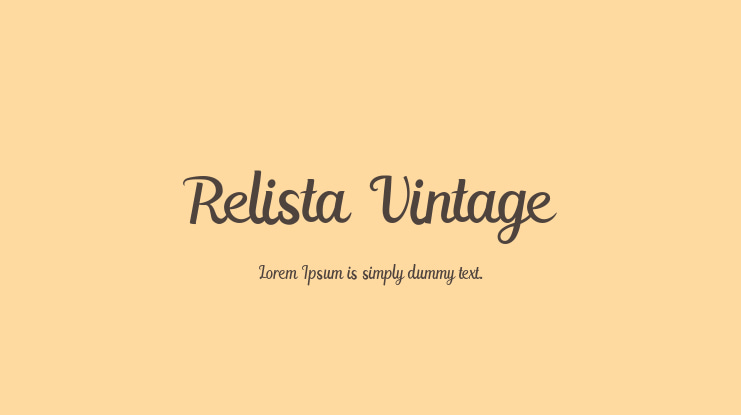 Relista Vintage Font
