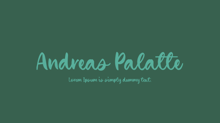 Andreas Palatte Font