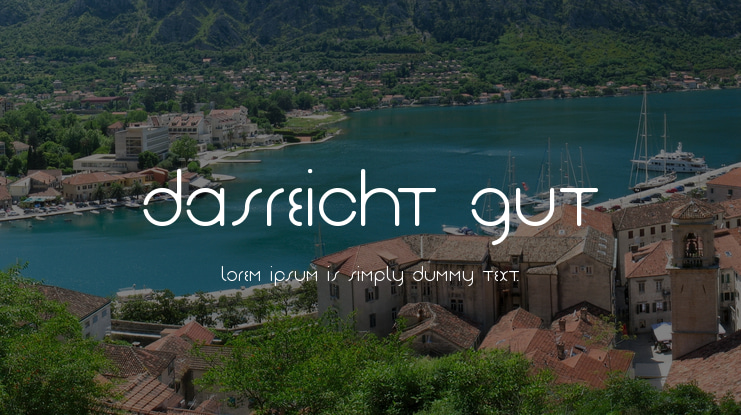 DasReicht Gut Font