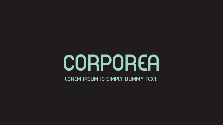 Corporea Font