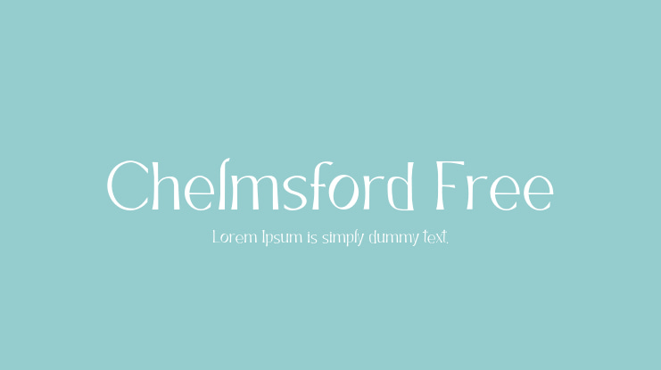 Chelmsford Free Font