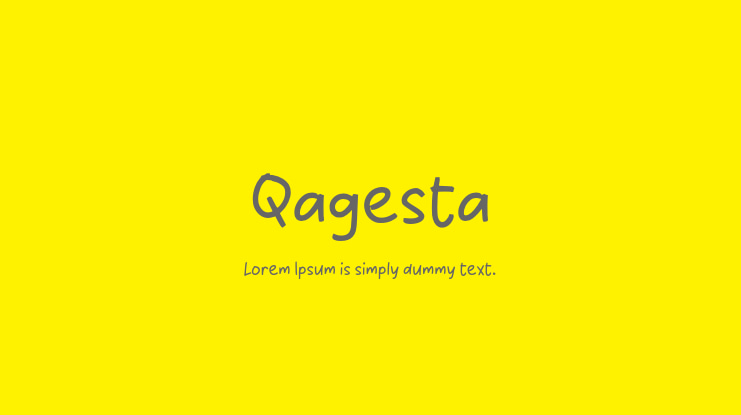 Qagesta Font