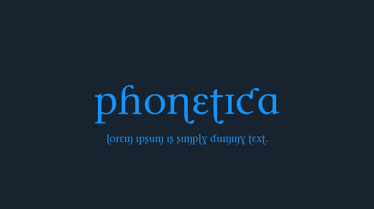 Phonetica Font
