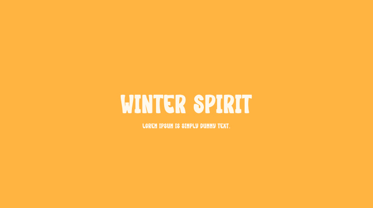 Winter Spirit Font