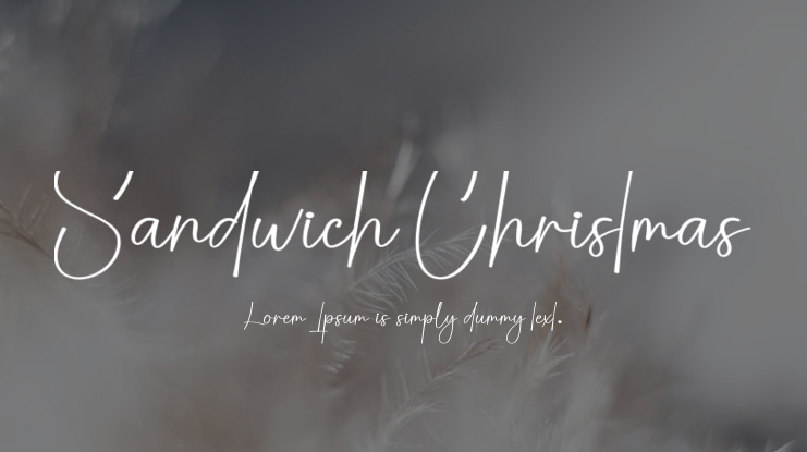 Sandwich Christmas Font