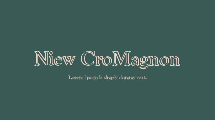 Niew CroMagnon Font Family