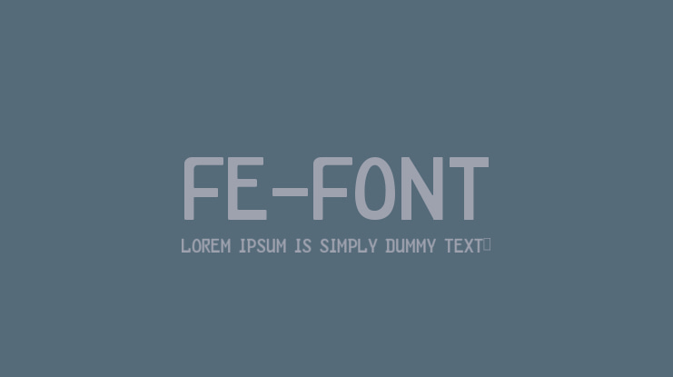FE-Font