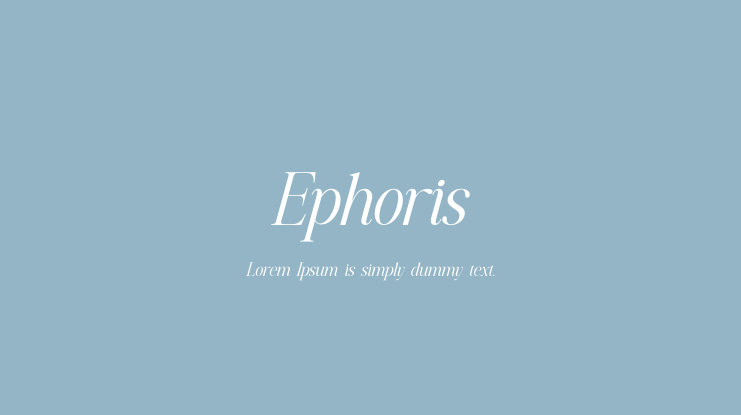 Ephoris Font Family