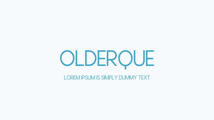 Olderque Font Family