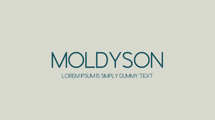 Moldyson Font Family