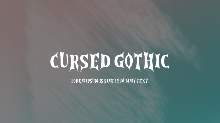 Cursed Gothic Font Family
