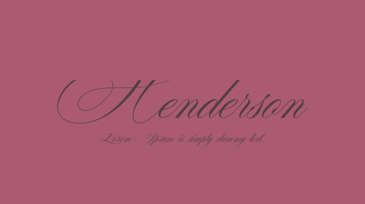 Henderson Font