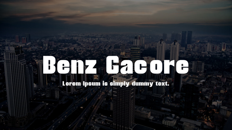 Benz Gacore Font Family