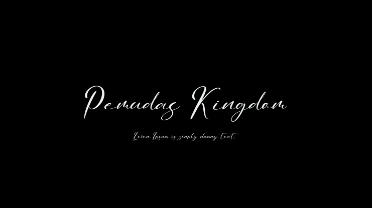 Pemudas Kingdom Font