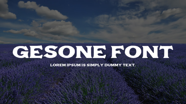 Gesone Font