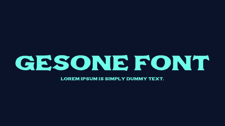 Gesone Font