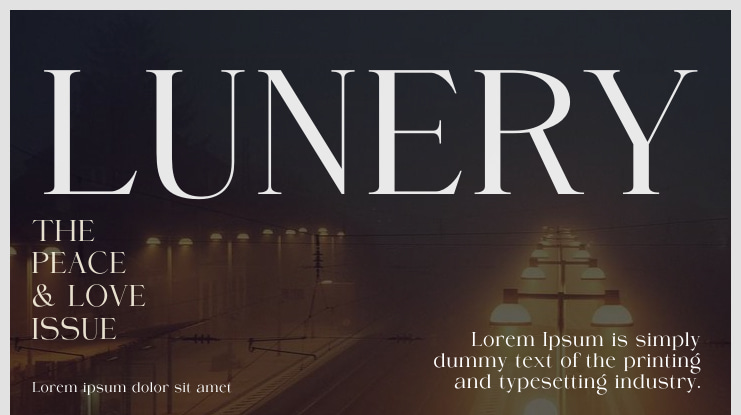 LUNERY Font