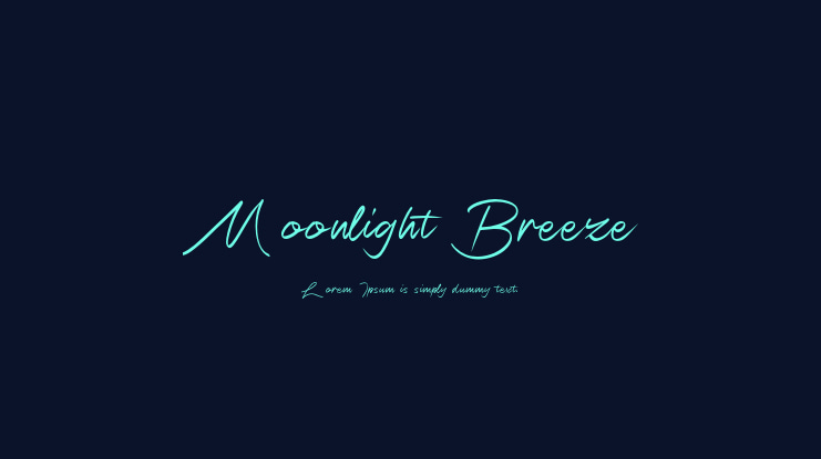 Moonlight Breeze Font