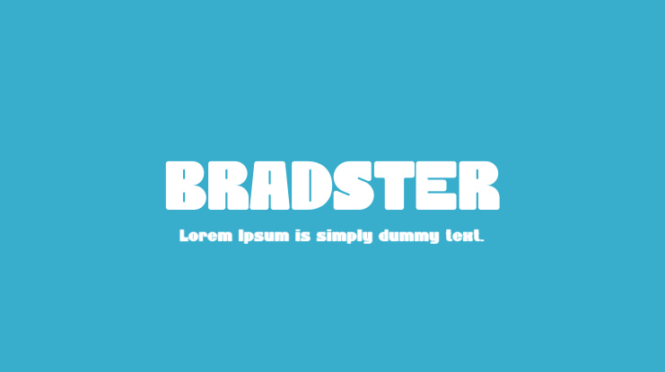 BRADSTER Font