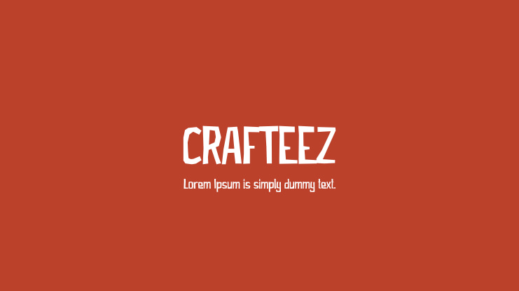 CRAFTEEZ Font