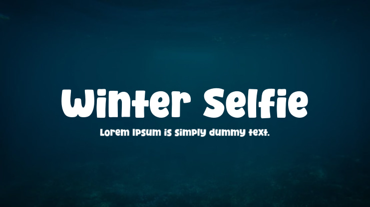 Winter Selfie Font