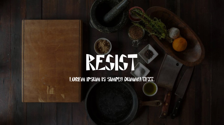 RESIST Font