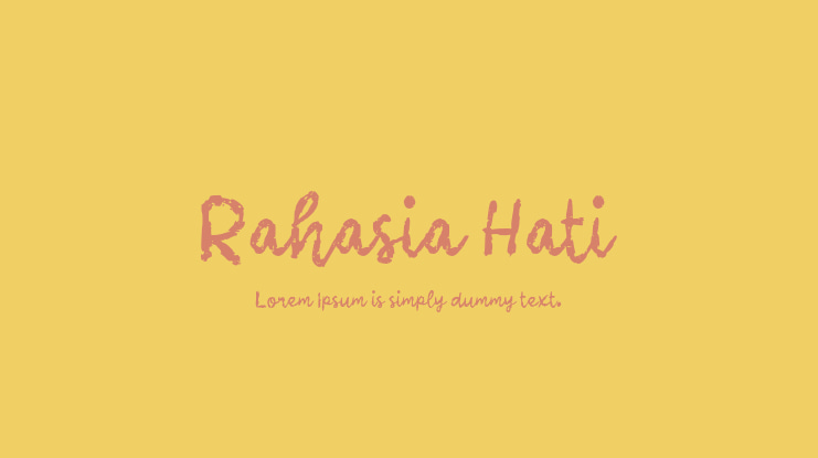 Rahasia Hati Font