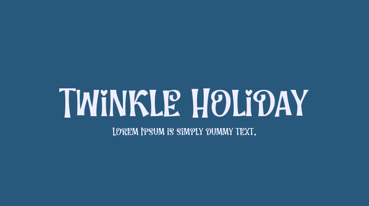 Twinkle Holiday Font