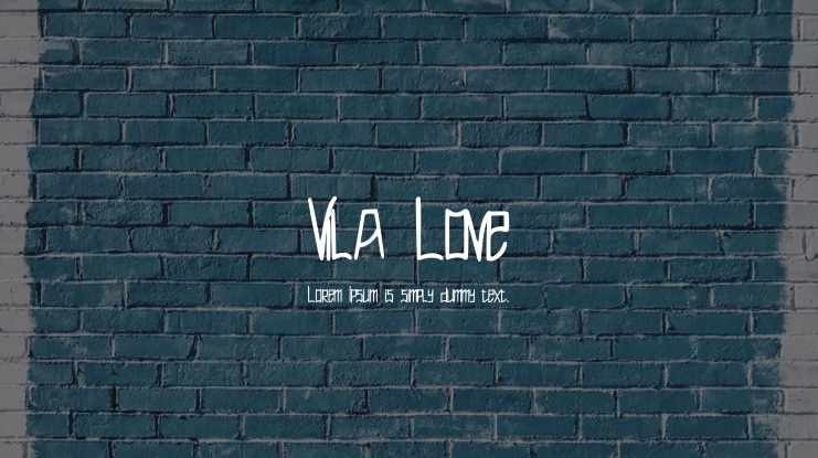 Vila Love Font