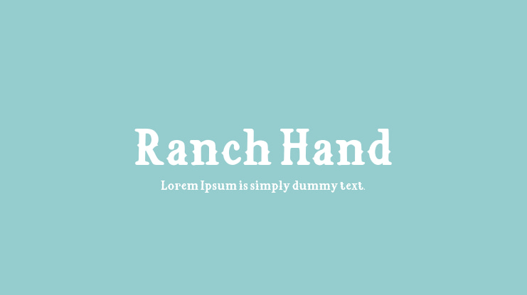 Ranch Hand Font Family