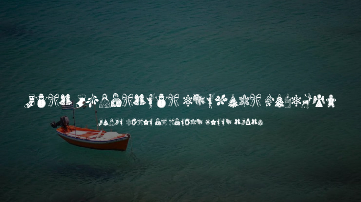 Last Christmas Symbols PERSONA Font Family