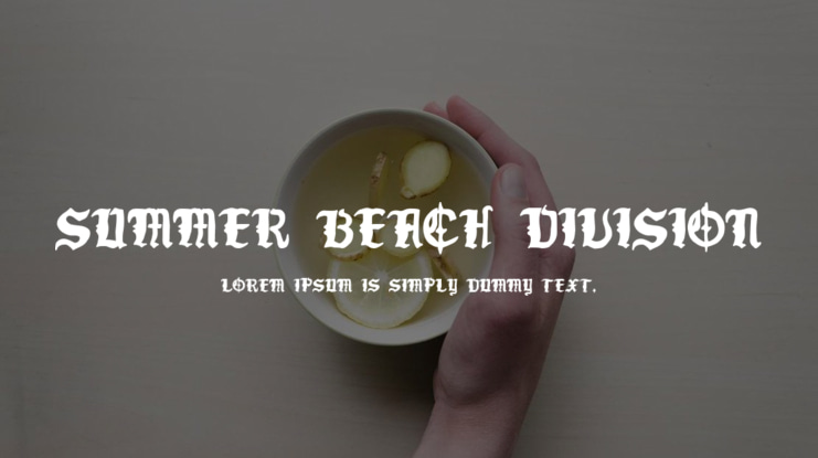 Summer Beach Division Font
