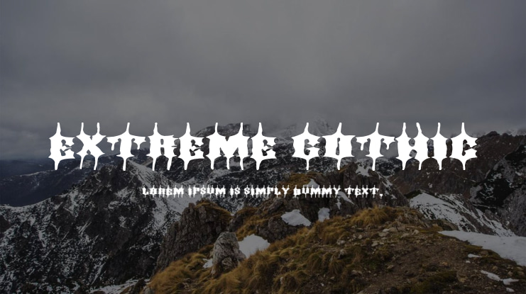 Extreme Gothic Font