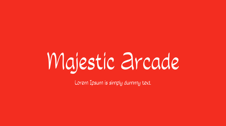 Majestic Arcade Font